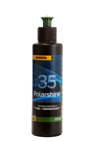 Polarshine 35 kiillotusaine. Karkeusaste karkea. 250 ml.