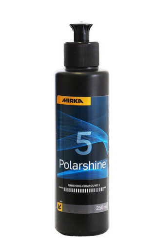 Polarshine 5 kiillotusaine. Karkeeusaste hieno. Tilavuus 250 ml.